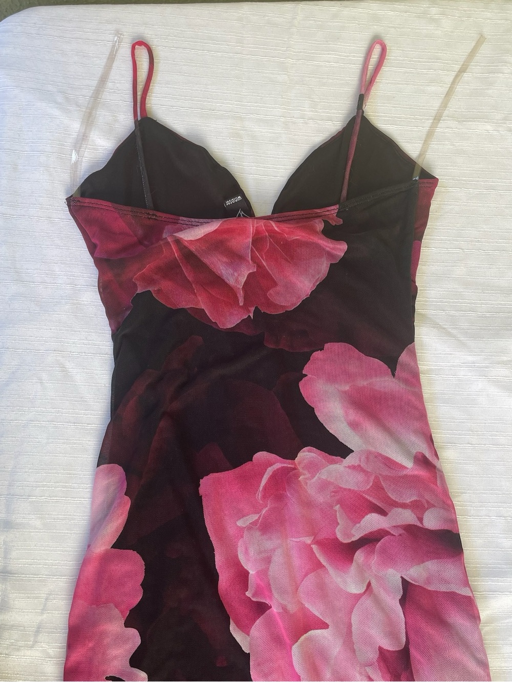 Windsor Magenta and Pink Floral V-Neck Maxi Dress - Picture 11 of 13